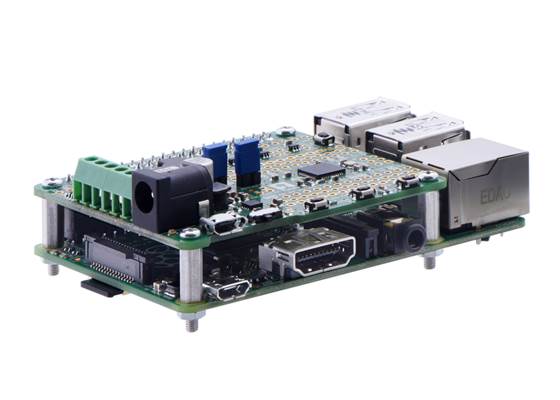 Using 11&nbsp;mm aluminum standoffs with 6mm-long threads to mount an A-Star 32U4 Robot Controller on a Raspberry Pi 2 Model B.