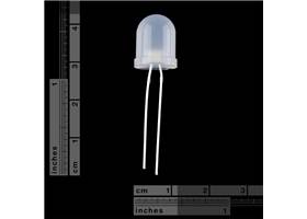 Diffused LED - White 10mm (2)