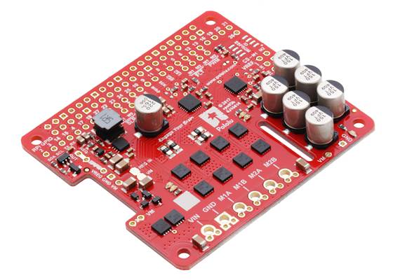 Pololu Dual G2 High-Power Motor Driver 18v18 for Raspberry Pi.