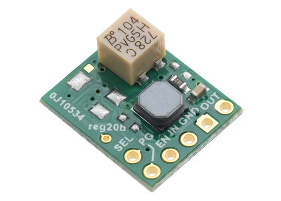 2.5-9V Fine-Adjust Step-Up/Step-Down Voltage Regulator w/ Adjustable Low-Voltage Cutoff S9V11MA (silkscreen side).