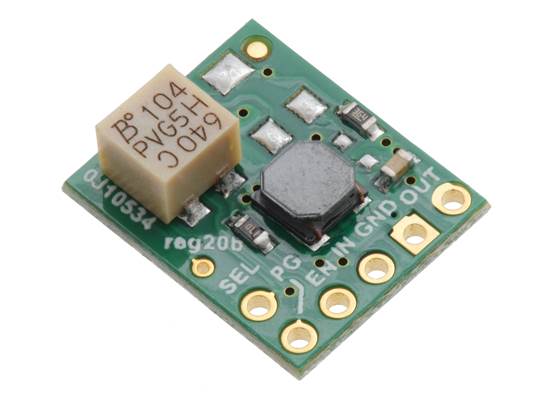 5V Step-Up/Step-Down Voltage Regulator w/ Adjustable Low-Voltage Cutoff S9V11F5S6CMA (silkscreen side).