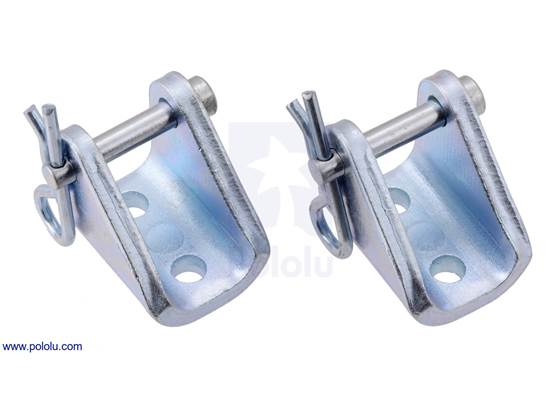 Mounting Bracket Pair for Glideforce Light-Duty Linear Actuators &#8211; Steel.