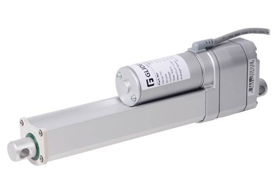 Glideforce MD122006-P Medium-Duty Linear Actuator with Feedback: 100kgf, 6&quot; Stroke, 0.58&quot;/s, 12V.