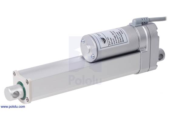 Glideforce MD122006 Medium-Duty Linear Actuator: 100kgf, 6&quot; Stroke, 0.58&quot;/s, 12V.