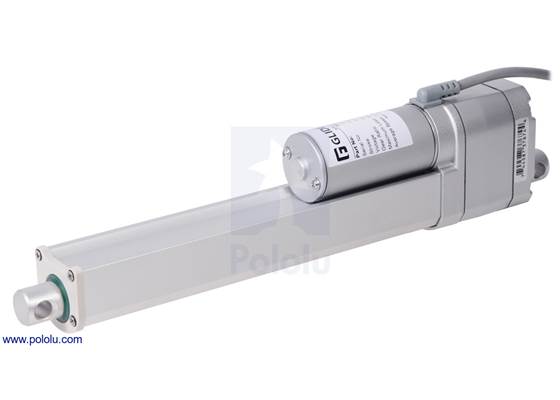 Glideforce MD122008-P Medium-Duty Linear Actuator with Feedback: 100kgf, 8&quot; Stroke, 0.58&quot;/s, 12V.