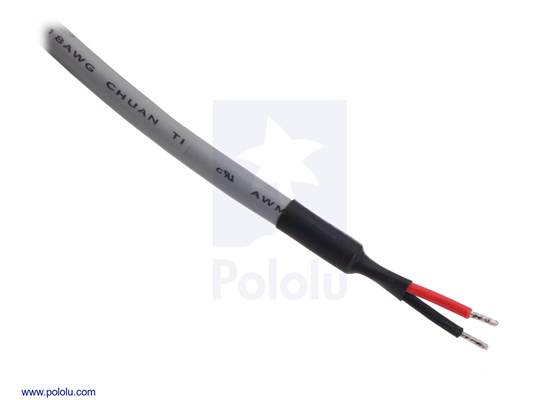 Unterminated wire ends for Glideforce Medium-Duty (MD) linear actuators without feedback.