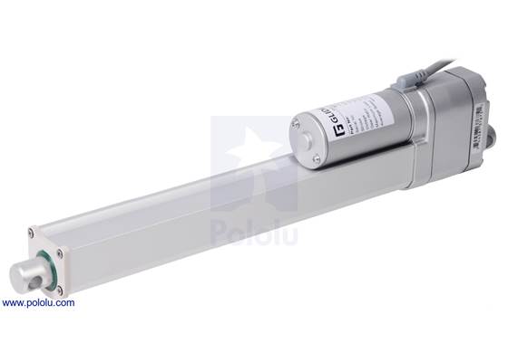 Glideforce MD122010-P Medium-Duty Linear Actuator with Feedback: 100kgf, 10&quot; Stroke, 0.58&quot;/s, 12V.