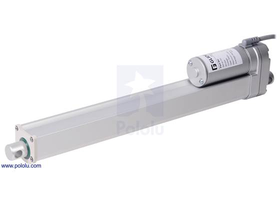 Glideforce MD122012 Medium-Duty Linear Actuator: 100kgf, 12&quot; Stroke, 0.58&quot;/s, 12V.