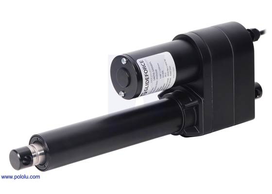 Glideforce LACT6-500A/1000B Industrial-Duty Linear Actuator: 6&quot; Stroke.