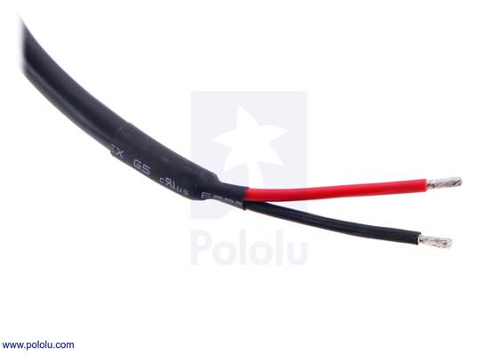 Unterminated wire ends for Glideforce Industrial-Duty (ID) linear actuators without feedback.