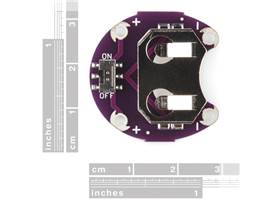 LilyPad Coin Cell Battery Holder - Switched - 20mm (2)
