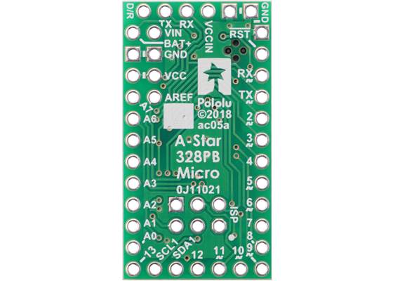 A-Star 328PB Micro, bottom view.