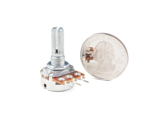 Rotary Potentiometer - 100k Ohm, Logarithmic (Panel Mount)  (2)