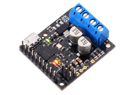 Jrk G2 18v19 or 24v13 USB Motor Controller with included terminal blocks and headers soldered. (1)