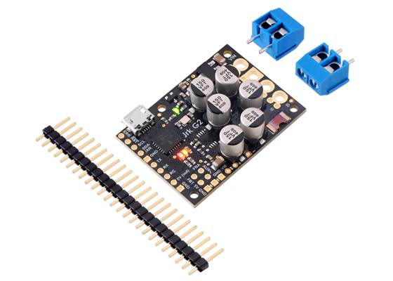 Jrk G2 18v27 USB Motor Controller with Feedback with included hardware.