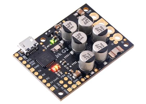 Jrk G2 24v21 USB Motor Controller with Feedback.