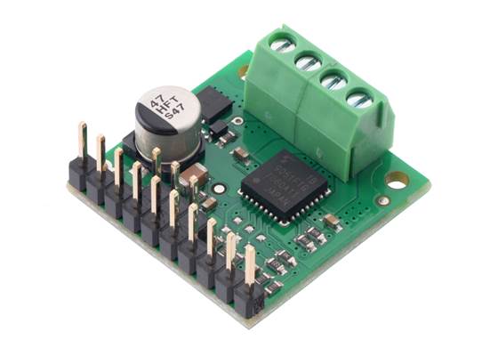 TB9051FTG Single Motor Driver Carrier with included headers and terminal blocks soldered.