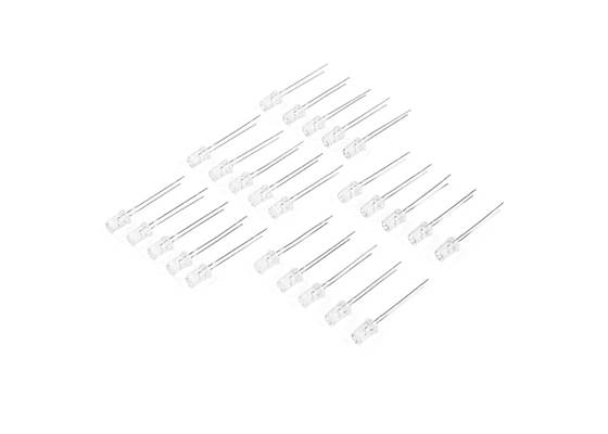 LED - Red with Resistor 5mm (25 pack)