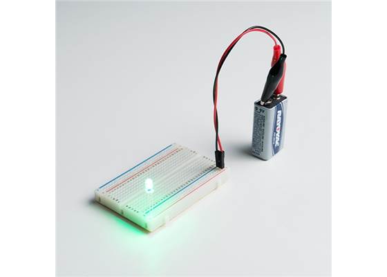 LED - Green with Resistor 5mm (25 pack) (2)