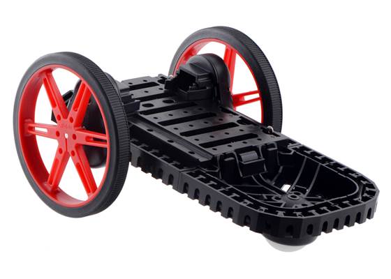 Balboa Chassis with Stability Conversion Kit and 80x10mm Pololu Wheels.