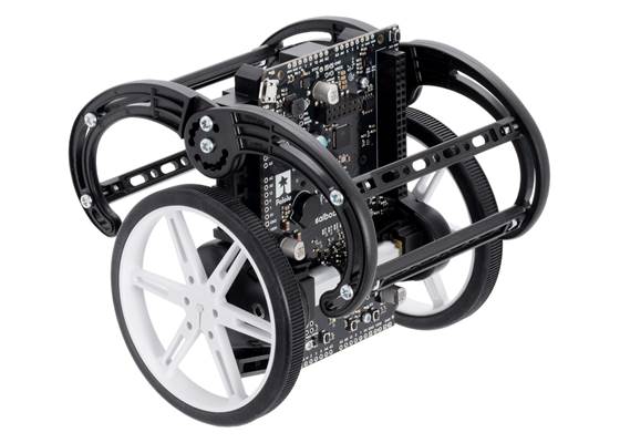 One of the many possible configurations of the bumper cage on the Balboa 32U4 Balancing Robot. (1)