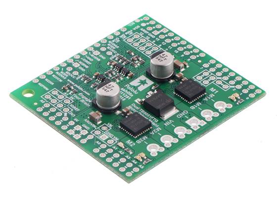 Dual TB9051FTG Motor Driver Shield for Arduino.