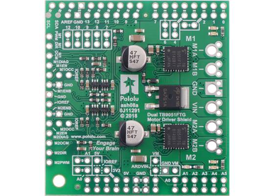 Dual TB9051FTG Motor Driver Shield for Arduino. (1)