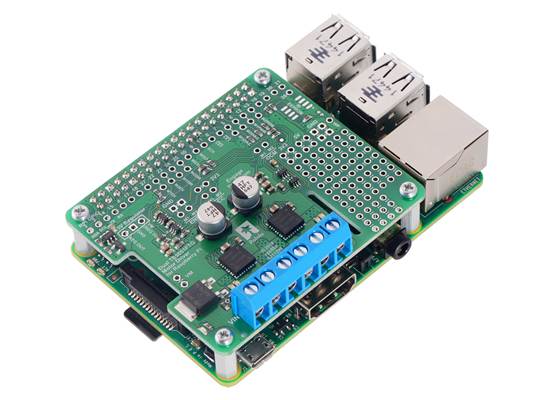 Dual TB9051FTG Motor Driver on a Raspberry Pi.