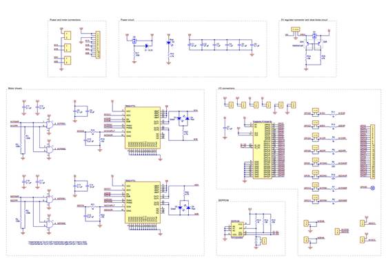 Schematic diagram of the Dual TB9051FTG Motor Driver for Raspberry Pi.