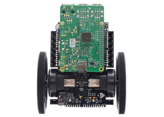 Balboa 32U4 Balancing Robot with 80x10mm wheels and a Raspberry Pi 3 Model B.