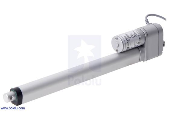 Glideforce LACT12P-12V-x Light-Duty Linear Actuator with Feedback: 12″ Stroke.