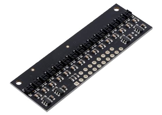 QTRX-HD-15RC Reflectance Sensor Array.