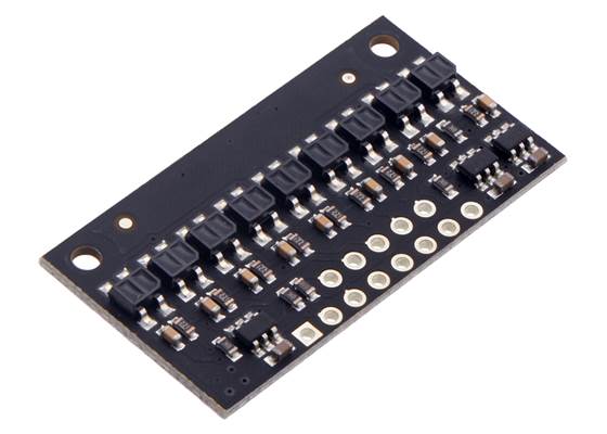 QTR-HD-09RC Reflectance Sensor Array.