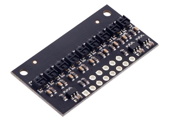 QTRX-HD-09RC Reflectance Sensor Array.