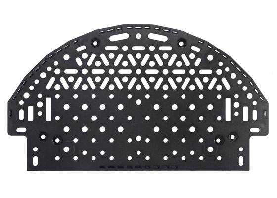 Top view of the Romi Chassis Expansion Plate.