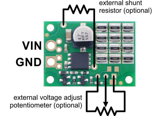 Pinout diagram of the Shunt Regulators (fixed-voltage versions).
