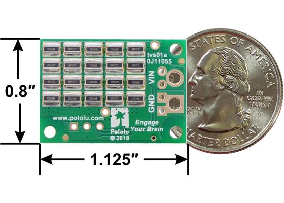 Bottom view  with dimensions of Shunt Regulator: 33.0V, 4.10Ω, 15W.