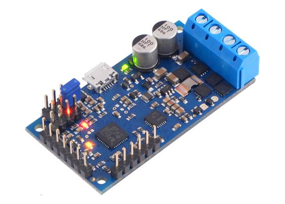 High-Power Simple Motor Controller G2 24v12 with connectors soldered.