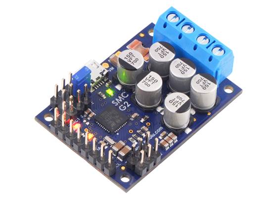 High-Power Simple Motor Controller G2 18v25 with connectors soldered.