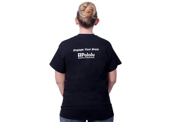 Black Pololu circuit logo T-shirt. (2) (2)