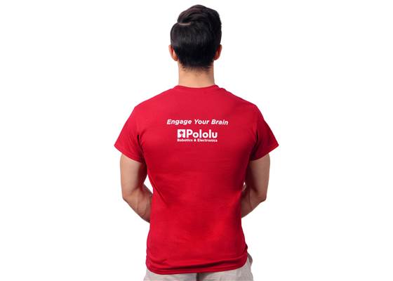 Cardinal red Pololu circuit logo T-shirt. (3) (3)