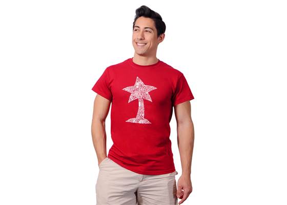 Cardinal red Pololu circuit logo T-shirt. (1)