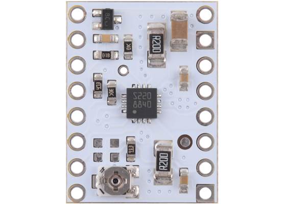 STSPIN220 Low-Voltage Stepper Motor Driver Carrier (top view).