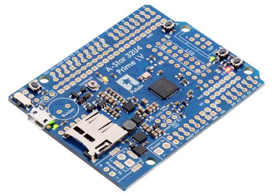 A-Star 32U4 Prime LV microSD (SMT Components Only).