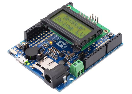 A-Star 32U4 Prime LV microSD with LCD.