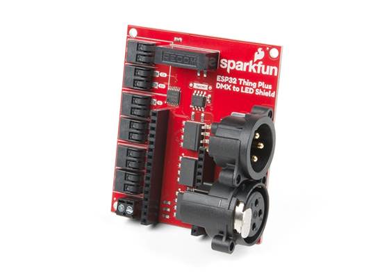 SparkFun ESP32 Thing Plus DMX to LED Shield
