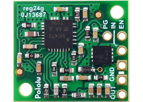 3.3V, 3.6A Step-Down Voltage Regulator D36V28F3, bottom view.