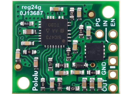 9V, 2.6A Step-Down Voltage Regulator D36V28F9, bottom view.