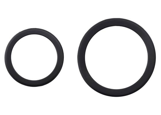 Silicone Tire for 60x8mm/70x8mm (left) and 80x10mm/90x10mm (right) Pololu Wheels. (1)