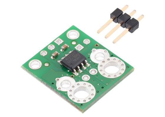 ACS724LLCTR-10AU Current Sensor Carrier 0A to 10A with included 0.1″ header pins.